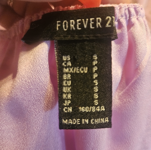 Forever 21 Purple and Pink Long Sleeve Sundress - Picture 11 of 11